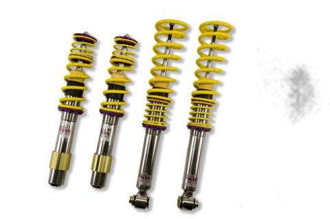 KW Variant 3 Coilover Kits 35220005 Kits, 3, 0.9 - 2.1 in. Lowered Front and Rear, Shocks, Yellow Powdercoated Springs, BMW, Kit thumbnail 4