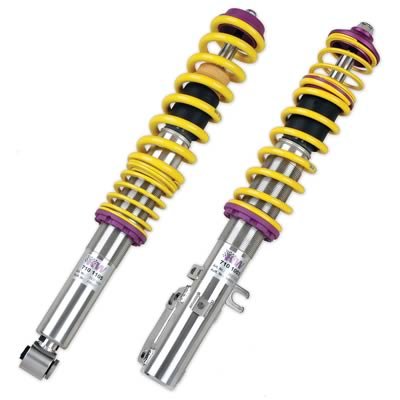 KW Variant 3 Coilover Kits for 1991-1994 911 - 35271011 Kits, 3, 1.2 2.3 in. Lowered Front, 0.8 1.5 in. Lowered Rear, Shocks, Yellow Powdercoated Springs, Porsche, Kit