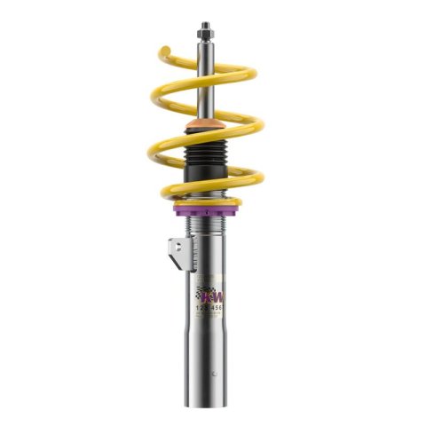 KW Variant 2 Coilover Kits 152200AG Kits, 2, 0.8 - 1.8 in. Lowered Front, 1.2 - 2.6 in. Lowered Rear, Natural/Yellow Shocks, Yellow Springs, MINI, Kit thumbnail 4