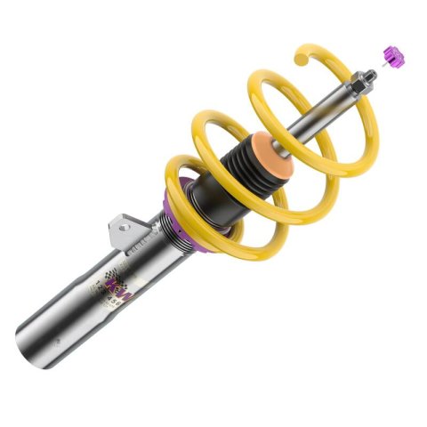 KW Variant 2 Coilover Kits 152200AG Kits, 2, 0.8 - 1.8 in. Lowered Front, 1.2 - 2.6 in. Lowered Rear, Natural/Yellow Shocks, Yellow Springs, MINI, Kit thumbnail 8