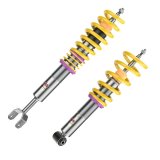 KW Variant 1 Coilover Kits 10210053 Kits, 1, 0.4 - 1.2 in. Lowered Front, 0.6 - 1.4 in. Lowered Rear, Natural/Purple Shocks, Yellow Springs, Audi, Kit thumbnail 7