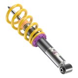 KW Variant 1 Coilover Kits 10210053 Kits, 1, 0.4 - 1.2 in. Lowered Front, 0.6 - 1.4 in. Lowered Rear, Natural/Purple Shocks, Yellow Springs, Audi, Kit thumbnail 8