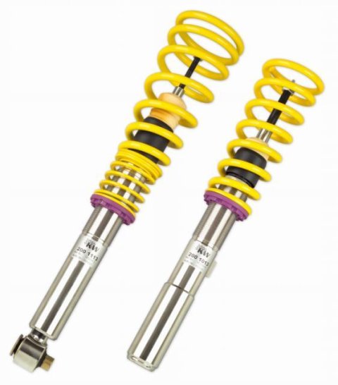 KW Variant 3 Coilover Kits 35220029 Kits, 3, 1.2 - 2.3 in. Lowered Front, 0.8 - 2.0 in. Lowered Rear, Shocks, Yellow Powdercoated Springs, BMW, Kit thumbnail 3