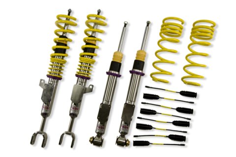 KW Variant 3 Coilover Kits 35220090 Kits, 3, 1.0 - 2.2 in. Lowered Front, 0.8 - 2.0 in. Lowered Rear, Shocks, Yellow Powdercoated Springs, BMW, Kit thumbnail 2