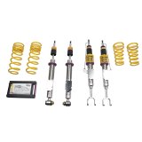 KW Variant 2 Coilover Kits 15220080 Kits, 2, 1.0 - 2.2 in. Lowered Front, 0.8 - 2.0 in. Lowered Rear, Natural/Yellow Shocks, Yellow Springs, BMW, Kit thumbnail 4
