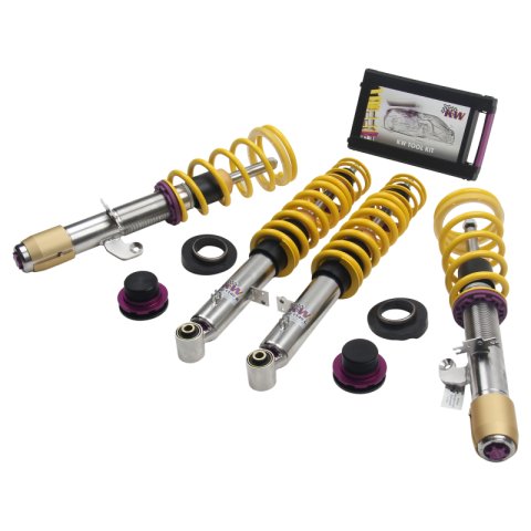 KW Variant 3 Coilover Kits for 2015-2018 M3, 2015-2020 M4 - 352200AN Kits, 3, 0.8 1.8 in. Lowered Front, 1.0 2.0 in. Lowered Rear, Shocks, Yellow Powdercoated Springs, BMW, Kit thumbnail 7