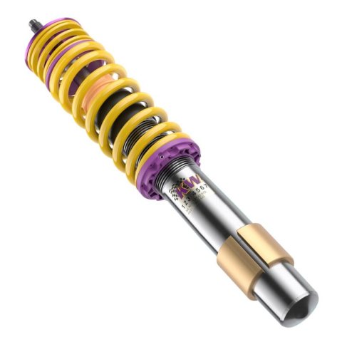KW Variant 1 Coilover Kits 10220006 Kits, 1, 0.4 - 1.5 in. Lowered Front, 0.8 - 2.0 in. Lowered Rear, Natural/Purple Shocks, Yellow Springs, BMW, Kit thumbnail 4