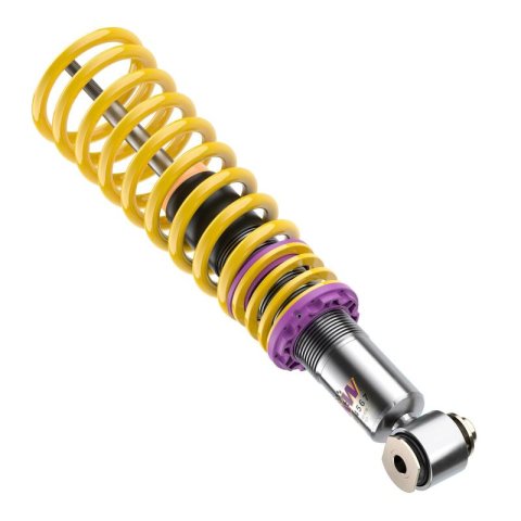 KW Variant 1 Coilover Kits 10220006 Kits, 1, 0.4 - 1.5 in. Lowered Front, 0.8 - 2.0 in. Lowered Rear, Natural/Purple Shocks, Yellow Springs, BMW, Kit thumbnail 6