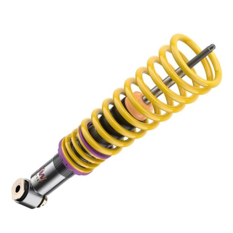 KW Variant 1 Coilover Kits 10220006 Kits, 1, 0.4 - 1.5 in. Lowered Front, 0.8 - 2.0 in. Lowered Rear, Natural/Purple Shocks, Yellow Springs, BMW, Kit thumbnail 7
