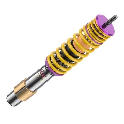 KW Variant 1 Coilover Kits 10220006 Kits, 1, 0.4 - 1.5 in. Lowered Front, 0.8 - 2.0 in. Lowered Rear, Natural/Purple Shocks, Yellow Springs, BMW, Kit thumbnail 8