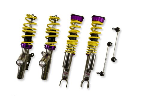 KW Variant 3 Coilover Kits 35271023 Kits, 3, 0.8 - 1.5 in. Lowered Front and Rear, Shocks, Yellow Powdercoated Springs, Porsche, Kit thumbnail 5
