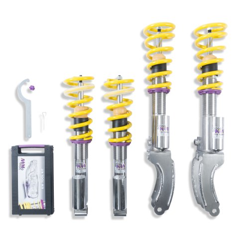KW Variant 3 Coilover Kits for 2003-2018 CAYENNE, 2007-2015 Q7, 2004-2017 TOUAREG - 35271014 Coilovers, Front and Rear, Twin-Tube, Stainless Steel, Audi, Porsche, Volkswagen SUV, without Rear Air Suspension, Kit thumbnail 2