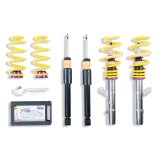 KW Variant 2 Coilover Kits 15281031 Kits, 2, 1.4 - 2.5 in. Lowered Front, 1.4 - 2.5 in. Lowered Rear, Natural/Yellow Shocks, Yellow Springs, Audi, Volkswagen, Kit thumbnail 2