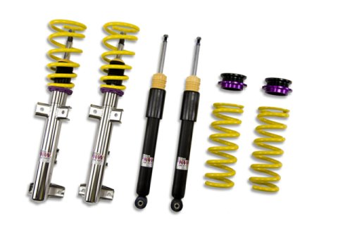 KW Variant 1 Coilover Kits 10225029 Kits, 1, 0.8 - 1.8 in. Lowered Front, 0.6 - 1.8 in. Lowered Rear, Natural/Purple Shocks, Yellow Springs, Mercedes, Kit thumbnail 2