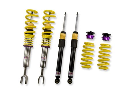 KW Variant 2 Coilover Kits 15210058 Springs/Struts, 2, Natural/Yellow, Front and Rear, Audi, A6, V6, Kit thumbnail 3