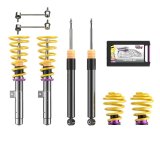 KW Variant 2 Coilover Kits for 2001-2008 M3 - 15220023 Springs/Struts, 2, Natural/Yellow, Front and Rear, BMW, M3, L6/V8, Kit thumbnail 4