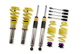 KW Variant 2 Coilover Kits 15210099 Kits, 2, 0.8 - 1.5 in. Lowered Front, 0.4 - 1.5 in. Lowered Rear, Natural/Yellow Shocks, Yellow Springs, Audi, Kit thumbnail 3