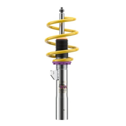 KW Variant 3 Coilover Kits 352200AT Kits, 3, 1.0 - 2.0 in. Lowered Front, 1.2 - 2.2 in. Lowered Rear, Shocks, Yellow Powdercoated Springs, MINI, Kit thumbnail 4