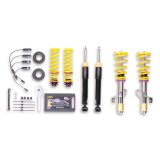 KW Variant 2 Coilover Kits 1522000T Kits, 2, 1.0 - 2.2 in. Lowered Front, 1.2 - 2.4 in. Lowered Rear, Natural/Yellow Shocks, Yellow Springs, BMW, Kit thumbnail 3
