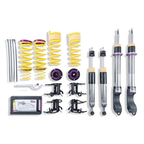 KW Variant 3 Coilover Kits 3522500B Kit V3 Mercedes E300, E400 4Matic Sedan (W213), E400 4 Matic Coupe (C238); AWD; w/o EDC thumbnail 1