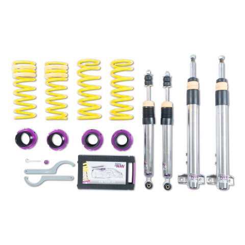 KW Suspensions Coilover Kits 3522500T V3 Kit, Mercedes 190 (W201) Only 2.3 16V, 2.5 16V, except EVO
