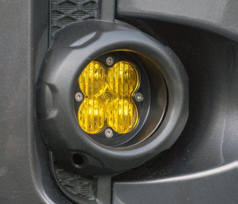 Baja Designs Powersports Headlight Assemblies 447113 Bezel, Squadron Angled Bezel Black