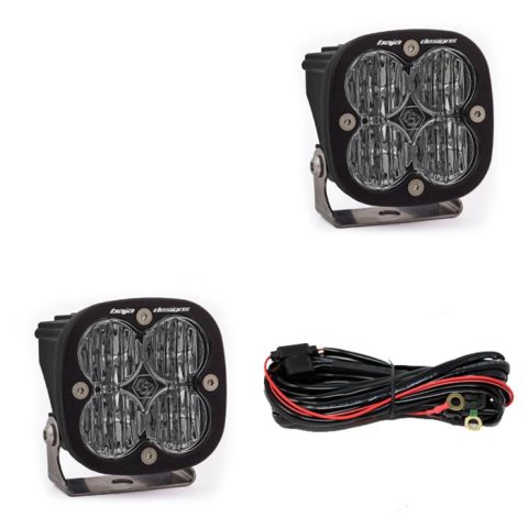 Baja Designs Squadron SAE Auxillary Light Pods 257805 Fog Lights, SAE, Pair LED Wide Cornering
