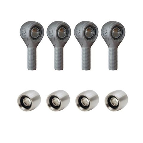 RideTech Suspension Kits, Air Spring Replacement Parts 11009518 System, R-Joint 8 Pack - Weld-On. Includes 4 RH Threaded R-Joints and 4 weld on R-Joints.