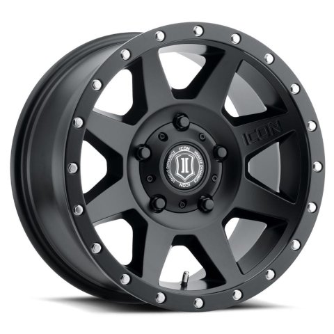 ICON Alloys Wheels 1820909056SB WHEEL REBOUND SAT BLK - 20 X 9 / 6 X 5.5 / 16MM / 5.625" BS