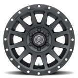 Icon Alloys Compression Satin Black Wheels 17x8.5 Wheel, COMPRESSION SAT BLK - 17 X 8.5 / 6 X 5.5 / 25MM / 5.75" BS thumbnail 2