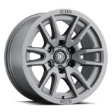 Icon Alloys Vector 6 Titanium Wheels 17x8.5 Wheel, VECTOR TITANIUM - 17 X 8.5 / X 5.5 / 25MM / 5.75" BS thumbnail 2