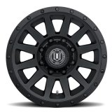 ICON Alloys Wheels 2018908055DB WHEEL COMPRESSION HD DBL BLK - 18 X 9 / 8 X 6.5 / 12 MM / 5.5" BS thumbnail 4