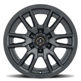 Icon Alloys Vector 6 Satin Black Wheels 17x8.5 Wheel, VECTOR SAT BLK - 17 X 8.5 / X 5.5 / 25MM / 5.75" BS thumbnail 2