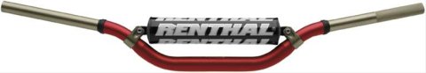 Renthal Twinwall Handlebars 997-01-RD-02-185 Handlebars, Twinwall, RC Honda® Style, Aluminum, Red Anodized, 1.125 in. Diameter, 31.575 in. Width thumbnail 1