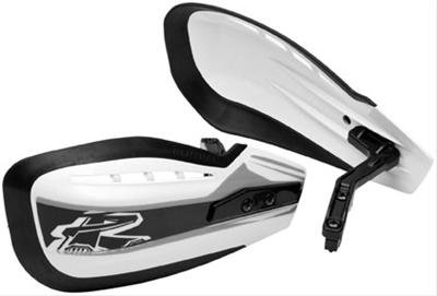 Renthal MOTO Hand Guards HG-100-WT Guards, MOTO, Polycarbonate, White/Black, Pair thumbnail 1