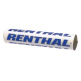 Renthal SX Bar Pads P209 Handlebar Pad, Crossbar, SX, Foam, Vinyl Cover, White, Blue, Logo, 10 in. Length, Each thumbnail 2
