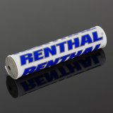 Renthal SX Bar Pads P209 Handlebar Pad, Crossbar, SX, Foam, Vinyl Cover, White, Blue, Logo, 10 in. Length, Each thumbnail 3