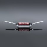 Renthal 7/8 in. Handlebars 666-02-SI-05-006 Handlebars, Vintage/Desert Style, Aluminum, Silver Anodized, 0.875 Diameter, 33.071 Width, Each thumbnail 2