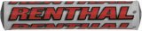 Renthal SX Bar Pads P263 Handlebar Pad, Crossbar, SX, Foam, Vinyl Cover, White, Red, Logo, 10 in. Length, Each thumbnail 1