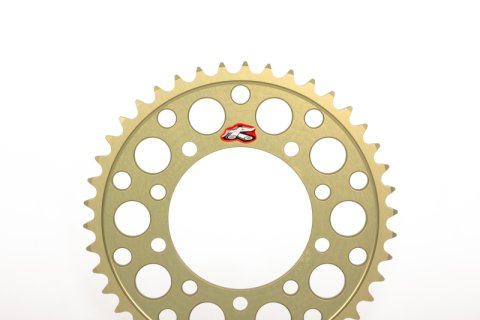 Renthal Ultralight Rear Sprockets 236--520-40P-HA Sprocket, Rear, Aluminum, Gold Anodized, 40-Tooth, 520 Chain Size, Ducati, Each thumbnail 2