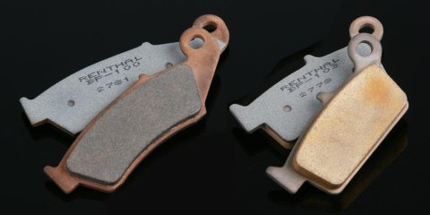 Renthal RC-1 Works Brake Pads BP-110 Pads, Works, Semi-metallic, Rear, Yamaha, Set thumbnail 1