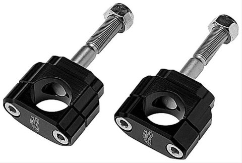 Renthal Bar Mounts CL019 Handlebar Mount, Billet Aluminum, Black Anodized, 5mm Offset, Kawasaki, Pair thumbnail 1