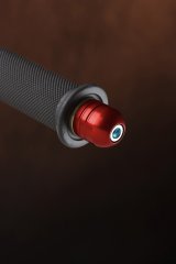 Renthal End Plugs E192 Handlebar Ends, Plugs, Aluminum, Red Anodized, 7/8 in., 1 1/8 in., Pair thumbnail 2