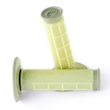 Renthal Dual Series Grips with Kevlar® G165 Grips, Compound Kevlar®, Thermo-plastic Elastomer, Gray/Yellow, Twist, 7/8 in. Bar Diameter, Pair thumbnail 3