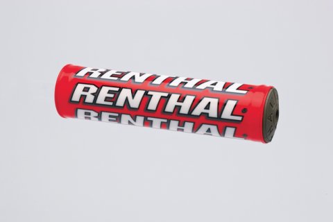 Renthal Mini SX Bar Pads P225 Handlebar Pad, Crossbar, SX, Foam, Vinyl Cover, Red, Logo, 8.50 in. Length, Each thumbnail 2