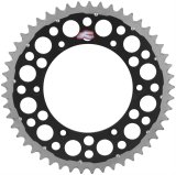 Renthal Twinring Sprockets 1500-520-49GPBK Sprocket, Rear, Aluminum/Steel, Black Anodized, 49-Tooth, 520 Chain Size, for use on Honda®, Yamaha, Each thumbnail 1