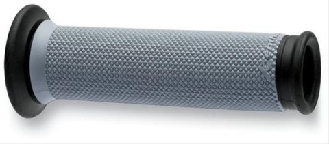 Renthal Road Dual Compound Grips G176 Grips, Full Diamond, Rubber, Gray/Black, 125mm Length, Twist Throttle Compatible, 7/8 in. Bar Diameter, Pair thumbnail 1