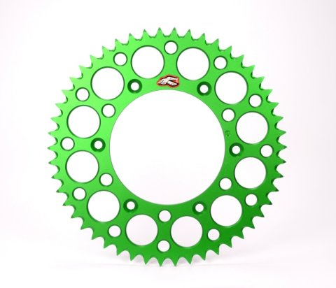 Renthal Ultralight Rear Sprockets 112U-520-53GEGN RENT REAR SPRKT GRN 520-53 thumbnail 2