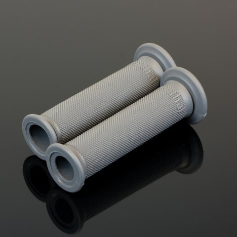 Renthal Original Series Road Race Grips G148 Grips, 7/8 in., Full Diamond, Rubber, Light Gray, Medium Feel, 120mm Length, Pair thumbnail 1