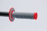 Renthal MX Dual Compound Grips G156 Grips, Compound, Rubber, Gray/Red, Twist Throttle Compatible, 7/8 in. Bar Diameter, Pair thumbnail 3